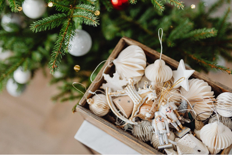 Make your Christmas Tree Pet-Friendly with a Slim Flocked Christmas Tree and Skirt